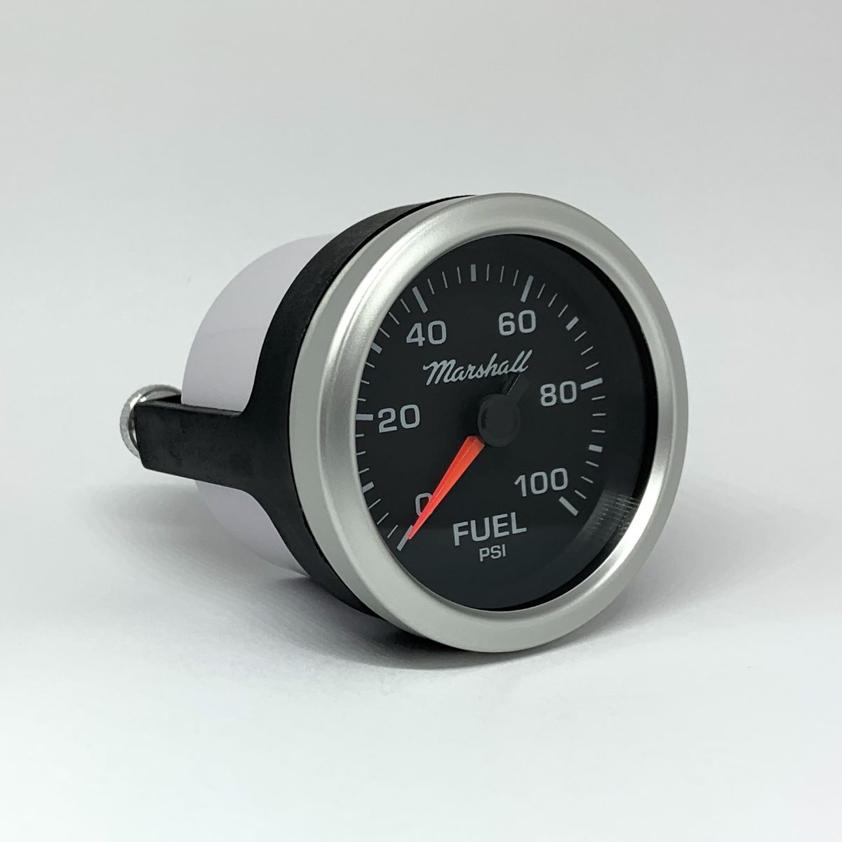 SCX Fuel Pressure Gauge.  Black Dial.  Full-Sweep Electric Fuel Pressure Gauge