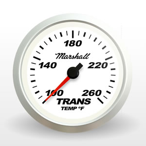 SCX White TransmissionTemperature Gauge