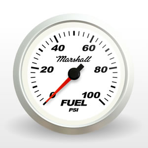 SCX Fuel Pressure Gauge.  Full-Sweep Electric Fuel Pressure Gauge