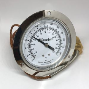 Marshall K25250 Capillary Thermometer.  Remote Vapor Thermometer