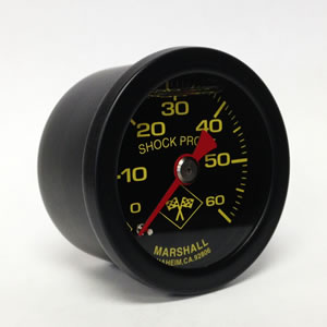 Marshall MNB00060.  1.5" Direct Mount Fuel/Oil/Air/Water Pressure Gauge, Liquid Filled, 1/8" NPT Center Back Connection