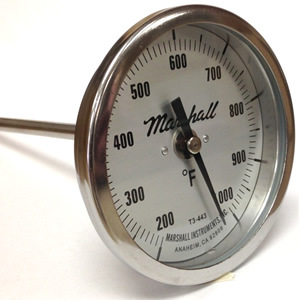3" Dial Bimetal Thermometer